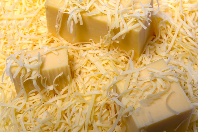 semi-grated cheese